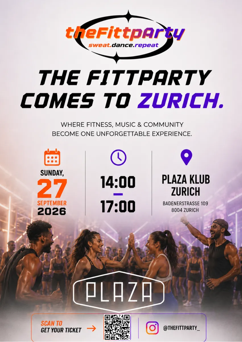 Cartel oficial de The FittParty Zürich 2026
